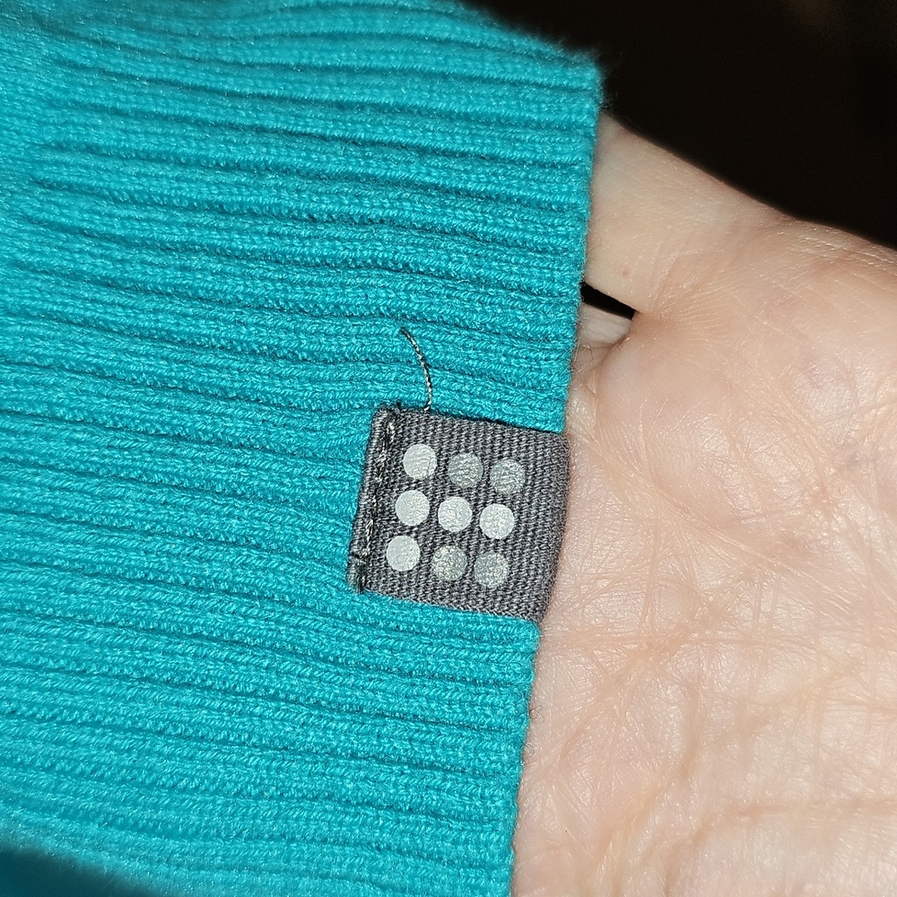 Title Nine Dekker Turquoise Knit Hoodie - Picture 7 of 9